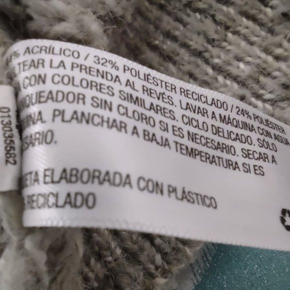 UNIVERSAL THREAD VARIEGATED BROWNS KNIT CARDIGAN CROPPED SWEATER WOMEN'S SIZE L - Picture 9 of 10